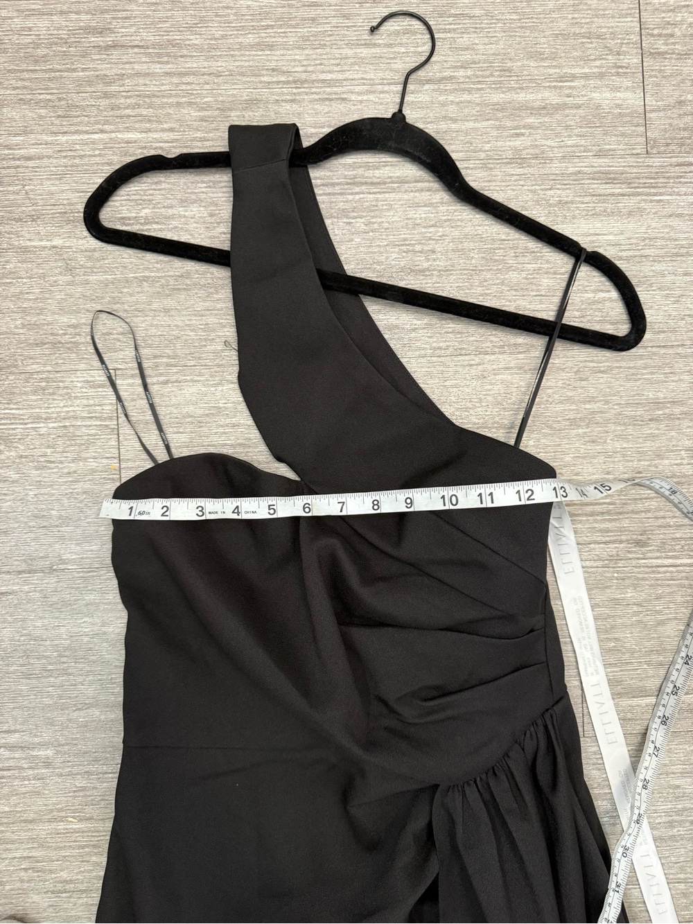 Elliatt Convergence Dress Black One Shoulder Asymmetrical Ruffle Cocktail Dress - Picture 8 of 11